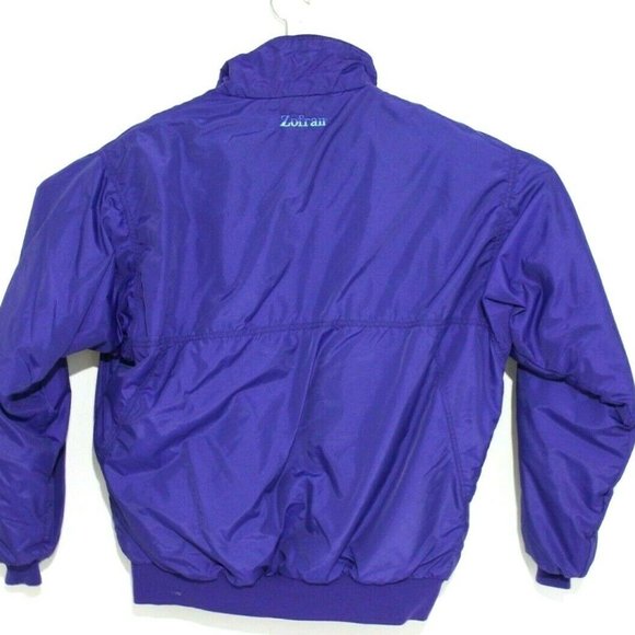 Patagonia Womens Size Large Vintage Bomber Jacket Periwinkle Made in USA Rare - Picture 2 of 5
